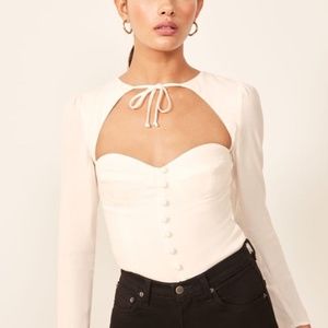 Reformation Remi Blouse Top